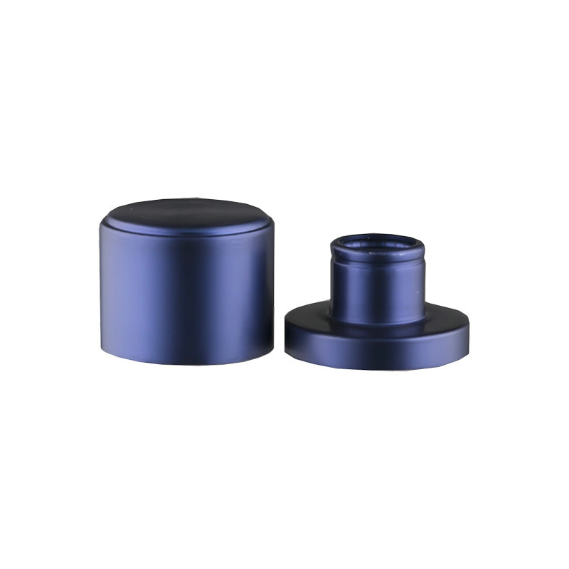 蓝色亮金千秋盖香水盖定制